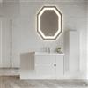 Leroy Merlin Colonna per mobile bagno PORTOFINO 1 anta P 16 x L 33.7 x H 139 cm bianco cannettato