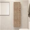 Leroy Merlin Colonna per mobile bagno PORTOFINO 1 anta P 16 x L 33.7 x H 139 cm rovere oro cannettato
