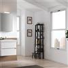 Leroy Merlin Mobile bagno sospeso con lavabo L 59.5 x H 50 x P 45.5 cm laccato opaco bianco 2 cassetti per vasca centrale Kora