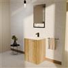COLAVENE Mobile da bagno a terra L 60 x H 82.5 x P 50 cm marrone opaco, 2 ante COLAVENE Large