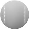 Leroy Merlin Specchio con illuminazione integrata completo di faretto bagno tondo L 70 x H 70 x P 2.5 cm