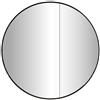 Leroy Merlin Specchio contenitore nero, 2 ante apertura da sinistra P 17 x L 80 x H 80 cm