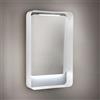 ELMA Specchio con illuminazione integrata bagno rettangolare DIVA ELMA L 60 x H 100 x P 12 cm bianco