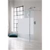 Leroy Merlin Box doccia walk-in Wens, vetro serigrafato 6 mm, H 200 cm, profilo cromo
