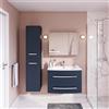 SENSEA Mobile da bagno sospeso sotto lavabo L 81.2 x H 53.7 x P 47.5 cm blu laccato opaco, 2 cassetti SENSEA Perla