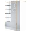 Leroy Merlin Box doccia walk-in Wens, vetro 6 mm, H 200 cm, profilo dorato