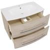 SENSEA Mobile da bagno sospeso sotto lavabo L 81.2 x H 53.7 x P 47.5 cm rovere chiaro, 2 cassetti SENSEA Perla