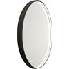 ELMA Specchio con illuminazione integrata bagno tondo Make Up Mirror ELMA L 91 x H 91 x P 4 cm bianco