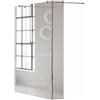 Leroy Merlin Box doccia walk-in Wens, vetro 6 mm, H 200 cm, profilo cromo