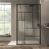 SENSEA Box doccia walk-in Studio, vetro 8 mm, L 137-138.5 cm x H 200 cm, profilo nero