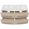 SENSEA Mobile da bagno sospeso sotto lavabo L 121 x H 53.7 x P 47 cm rovere chiaro, 4 cassetti SENSEA Perla