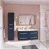 SENSEA Colonna per mobile bagno Perla SENSEA 2 ante P 36.5 x L 35 x H 160 cm Azzurro laccato truciolare