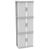TERRY STORAGE Armadio alto Rolling Space Cab Mod 3 TERRY STORAGE in polipropilene, grigio scuro e grigio chiaro L 59 x H 170 x P 36 cm 6 ante, adatto per interno/esterno