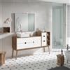 VISOBATH Mobile da bagno sotto lavabo VISOBATH Kompas bianco L 170 x H 48 x P 45 cm, lavabo non incluso