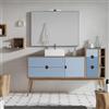 VISOBATH Mobile da bagno sotto lavabo VISOBATH Kompas marrone L 170 x H 48 x P 45 cm, lavabo non incluso