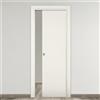 COOPLEGNO Porta interna scorrevole Word in MDF colore bianco, L 80 x H 210 cm, apertura reversibile