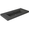 VISOBATH Lavabo a incasso rettangolare vasca centrale Nantes L 101 x H 6 x P 46 cm in resina grigio satinato