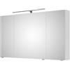 PELIPAL Specchio Contenitore Con Illuminazione Cassca PELIPAL bianco lucido L 120 x H 70 x P 15 cm