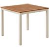NATERIAL Tavolo da pranzo per giardino Oris NATERIAL in alluminio con piano in eucalipto marrone per 4 persone 89.3x89.3cm
