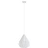 EGLO Lampadario Design Dolwen bianco paralume bianco E27 Ø33.5cm EGLO