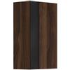 VISOBATH Pensile bagno Vision valenti con il ventro in nero in melaminico VISOBATH, 1 anta apertura da destra e sinistra P 31 x L 25 x H 70 cm