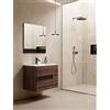 VISOBATH Mobile da bagno sospeso sotto lavabo L 60 x H 55 x P 45 cm noce laminato opaco, 2 cassetti VISOBATH Vision