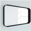 RANDAL Specchio Kende rettangolare in alluminio nero 120 x 75 cm