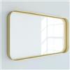 RANDAL Specchio Kende rettangolare in alluminio oro 120 x 75 cm