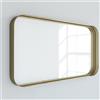 RANDAL Specchio Kende rettangolare in alluminio oro antico 120 x 75 cm