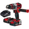 Einhell Trapano a percussione a batteria EINHELL TP-CD 18/80 Li-iBL 2x2Ah 18 V 2 Ah, 2 batterie in valigetta in plastica