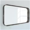RANDAL Specchio Kende rettangolare in alluminio argento 120 x 75 cm