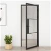 Leroy Merlin Porta a battente per ufficio Bora Neutra in acciaio colore nero, L 80 x H 210 cm, apertura a sinistra