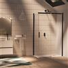 Leroy Merlin Porta doccia scorrevole L 167-169 cm x H 195 cm, per nicchia in vetro trasparente SP. 6 mm, profilo nero