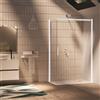Leroy Merlin Porta doccia scorrevole L 167-169 cm x H 195 cm, per nicchia in vetro trasparente SP. 6 mm, profilo bianco