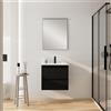 Leroy Merlin Mobile bagno sospeso con lavabo L 60 x H 56 x P 46 cm grigio grafite opaco in mdf 2 cassetti per vasca centrale Pull, piedini non inclusi