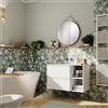 Leroy Merlin Mobile bagno sospeso con lavabo Pull L 90 x H 56 x P 46 cm bianco opaco in mdf 2 cassetti per vasca a sinistra , piedini non inclusi