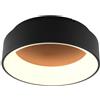 LUCE AMBIENTE DESIGN Plafoniera LED Noah Ø 45 cm nero IP20, 5600 lumen LUCE AMBIENTE DESIGN