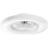 Intec Ventilatore da soffitto LED Garbin pale trasparenti, struttura bianca ø 60 cm con telecomando e speaker bluetooth INTEC