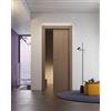 Leroy Merlin Porta interna scorrevole Bilbao in legno colore noce biondo, L 80 x H 210 cm, apertura reversibile
