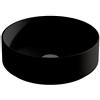 VISOBATH Lavabo da appoggio COLORS VISOBATH tondo in ceramica nero piletta non inclusa