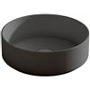 VISOBATH Lavabo da appoggio COLORS VISOBATH tondo in ceramica grigio cenere piletta non inclusa