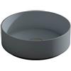 VISOBATH Lavabo da appoggio COLORS VISOBATH tondo in ceramica blu piletta non inclusa