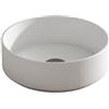 VISOBATH Lavabo da appoggio COLORS VISOBATH tondo in ceramica bianco piletta non inclusa