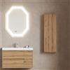 Leroy Merlin Colonna per mobile bagno PORTOFINO 1 anta P 16 x L 33.7 x H 139 cm rovere oro