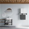 Leroy Merlin Specchio con illuminazione integrata bagno asimmetrico SPECCHIERE L 48 x H 48 x P 2.9 cm grigio / argento