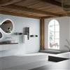 Leroy Merlin Specchio con illuminazione integrata bagno asimmetrico SPECCHIERE L 85 x H 75 x P 2.9 cm grigio / argento