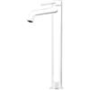 GATTONI RUBINETTERIA Rubinetto per lavabo getto laminare cristallino CIRCLE TWO bianco opaco GATTONI RUBINETTERIA H 30 cm
