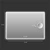 Leroy Merlin Specchio con illuminazione integrata bagno rettangolare Logos L 120 x H 70 x P 2.5 cm