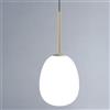 MILOOX Lampadario Moderno Drop oro paralume oro E27 MILOOX