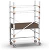 GIERRE Trabattello GIERRE professionale in alluminio portata max 170 kg dimensioni 210x158x75 m altezza di lavoro 3.3 m